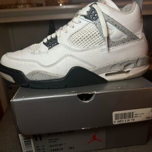 Air Jordan 4 Retro white / black